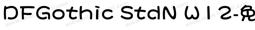 DFGothic StdN W12字体转换